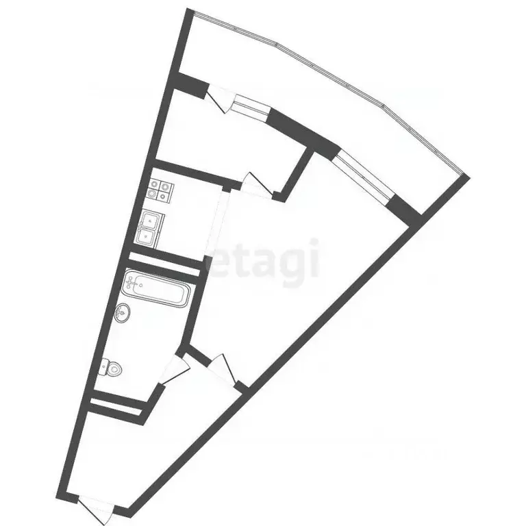 1-к кв. Саха (Якутия), Якутск 203-й мкр, 30 (31.6 м) - Фото 2