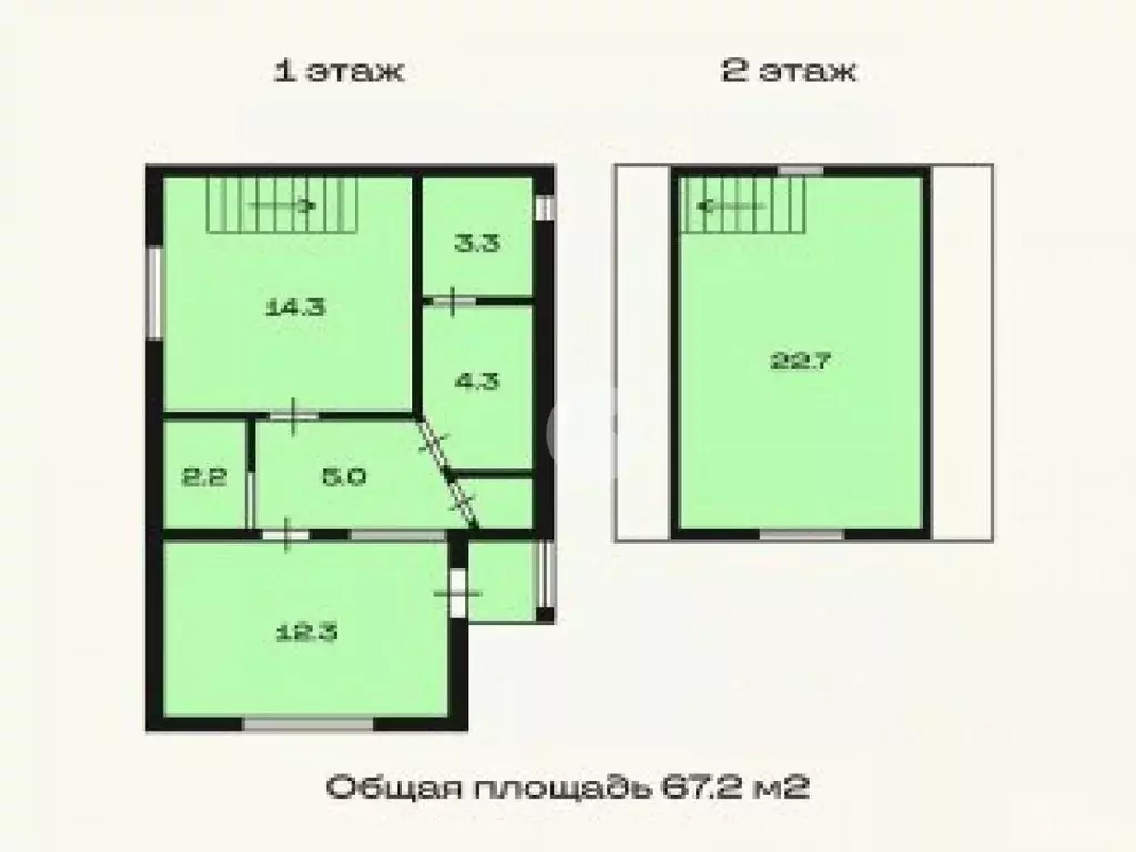 Дом в Новгородская область, Чудово ул. Ленина, 23 (67 м) - Фото 2