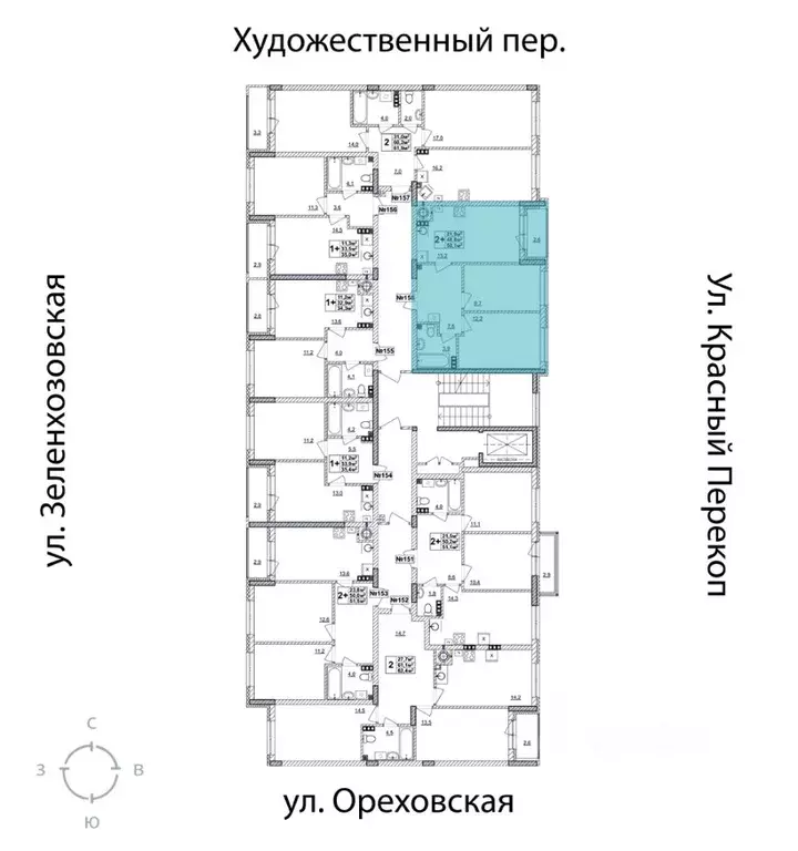 2-к кв. Нижегородская область, Нижний Новгород Смородина жилой ... - Фото 2