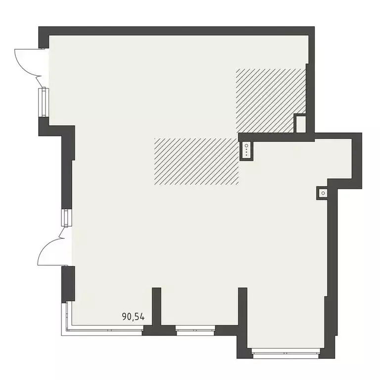 Помещение свободного назначения (90.54 м) - Фото 1