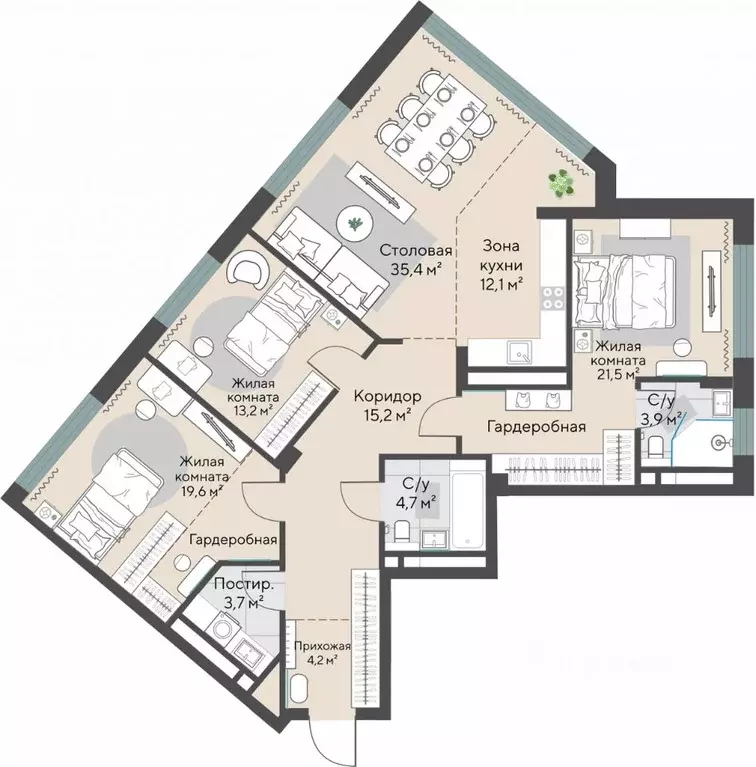 3-к кв. Свердловская область, Екатеринбург Парковый мкр, Никольский ... - Фото 1