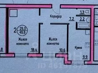 2-к кв. Самарская область, Самара бул. Ивана Финютина, 80 (49.6 м) - Фото 1