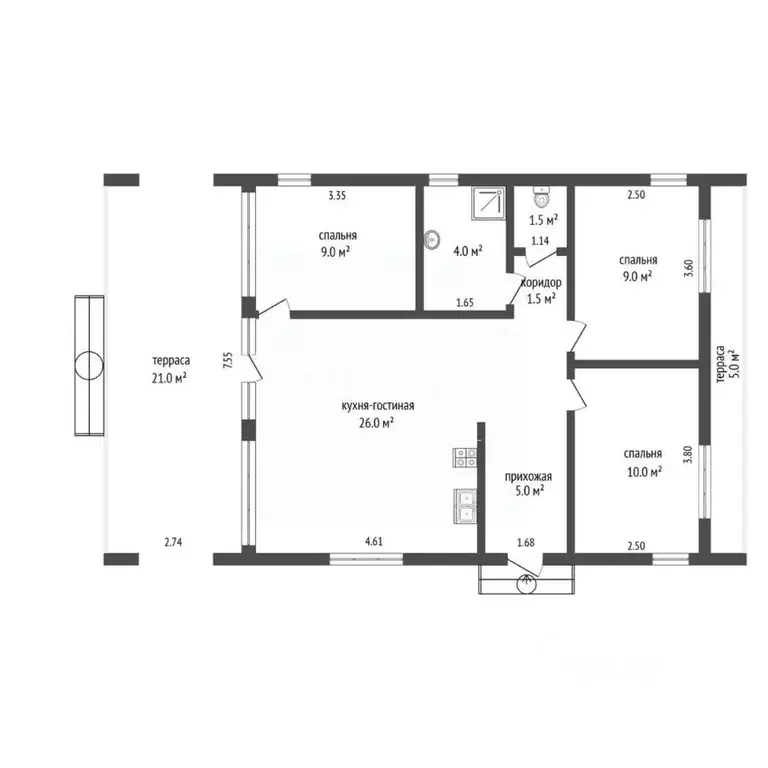 Дом в Калужская область, Дзержинский муниципальный округ, Льва ... - Фото 2