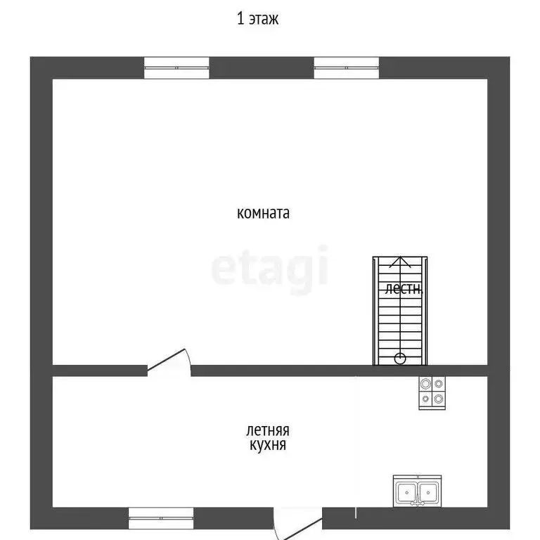 Дом в Тюмень, 10-й км Велижанского тракта (43.6 м) - Фото 1