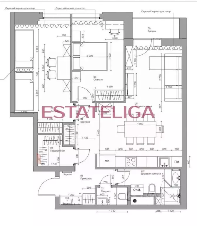 3-к кв. Москва ул. Василисы Кожиной, 13 (84.0 м) - Фото 2