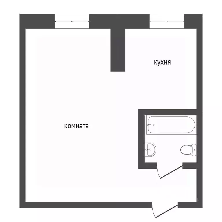 1-к кв. Курганская область, Курган пос. Затобольный, Заводская ул., 7 ... - Фото 2