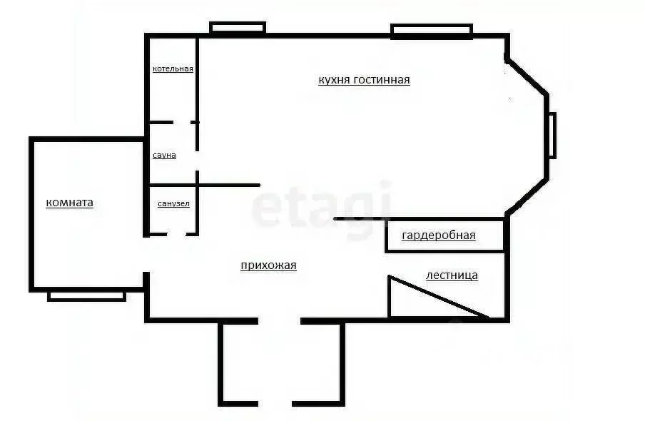 Дом в Татарстан, Пестречинский район, Богородское с/пос, д. Куюки ул. ... - Фото 2