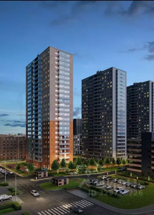 Студия Санкт-Петербург наб. Реки Каменки, 11к2 (28.74 м) - Фото 1