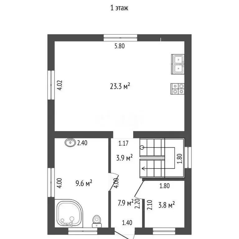 Дом в Калининград, СНТ Радуга, Радужный переулок (108.9 м) - Фото 1