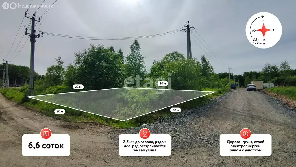 Участок в Хабаровск, садовое товарищество Виктория (6.5 м) - Фото 1