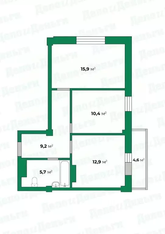 3-к кв. Кировская область, Киров ул. Ивана Попова, 93 (58.7 м) - Фото 0