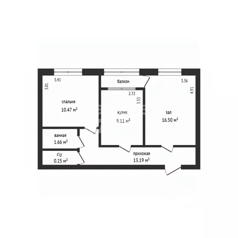 2-к кв. Дагестан, Дербент ул. Сальмана, 89В (54.4 м) - Фото 2