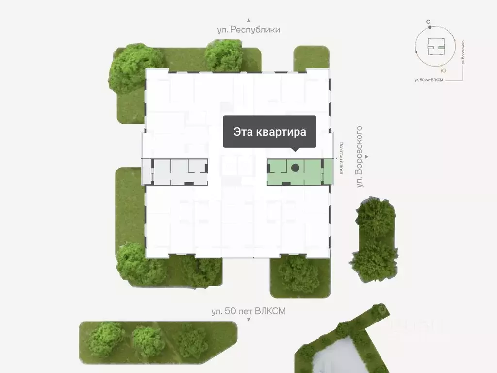 1-к кв. Тюменская область, Тюмень ул. Республики, 204к19 (25.35 м) - Фото 2