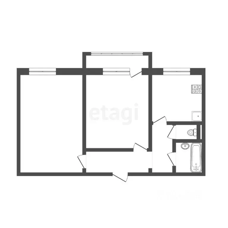 2-к кв. Мордовия, Саранск Лямбирское ш., 7 (52.1 м) - Фото 1