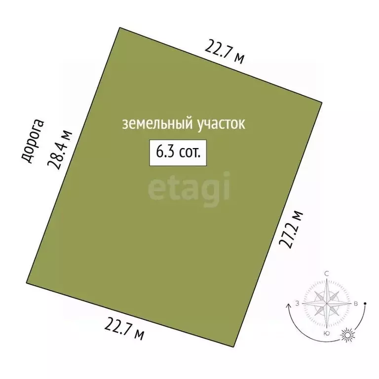 Участок в Тюменская область, Тюмень  (6.32 сот.) - Фото 1