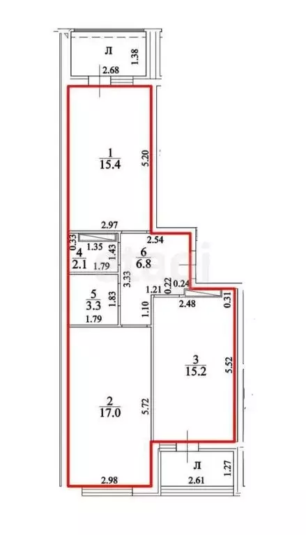 2-комнатная квартира: Ульяновск, Юго-западная улица, 11 (59.8 м) - Фото 0