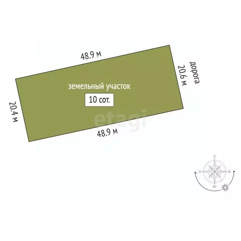 Участок в Крым, Симферопольский район, с. Донское ул. Солнечная (10.0 ... - Фото 1