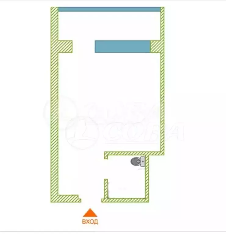 Квартира-студия: Тюмень, улица Газовиков, 18 (17.5 м) - Фото 2