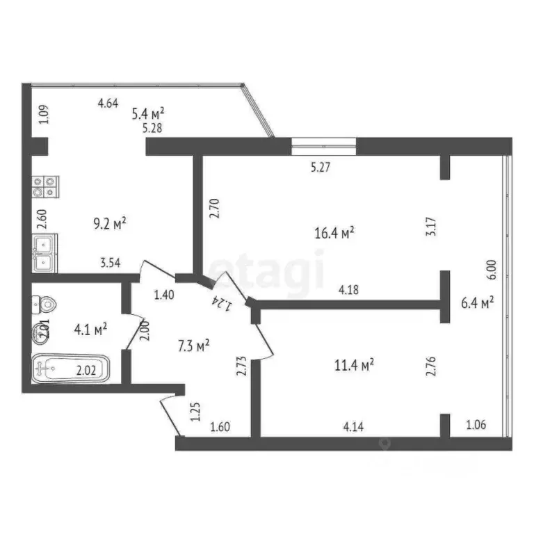 2-к кв. Крым, Ялта муниципальный округ, Форос пгт ул. Северная, 22 ... - Фото 2