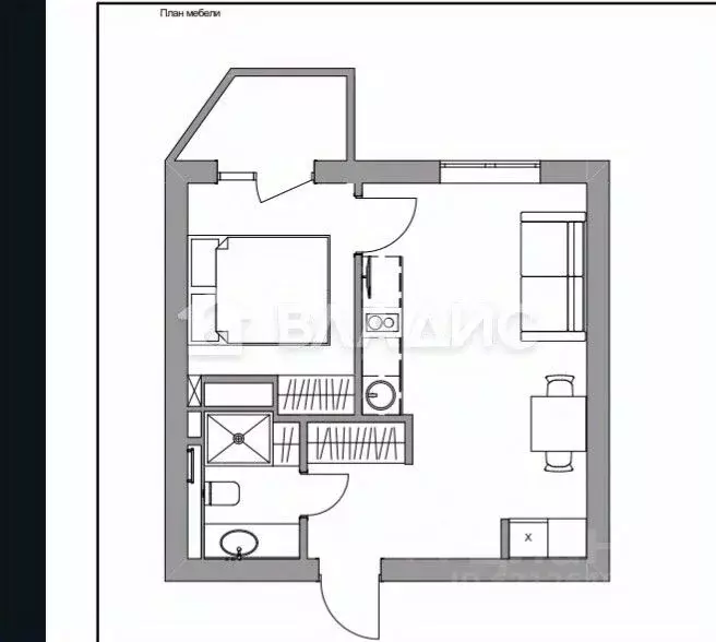 1-к кв. Ленинградская область, Гатчина Пушкинское ш., 13к3 (34.3 м) - Фото 2