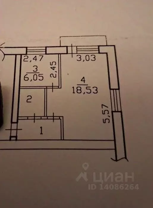 1-к кв. Белгородская область, Старый Оскол Революционная ул., 39 (31.0 ... - Фото 2