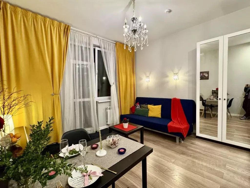 Студия Москва Береговой проезд, 1А (35.0 м) - Фото 1