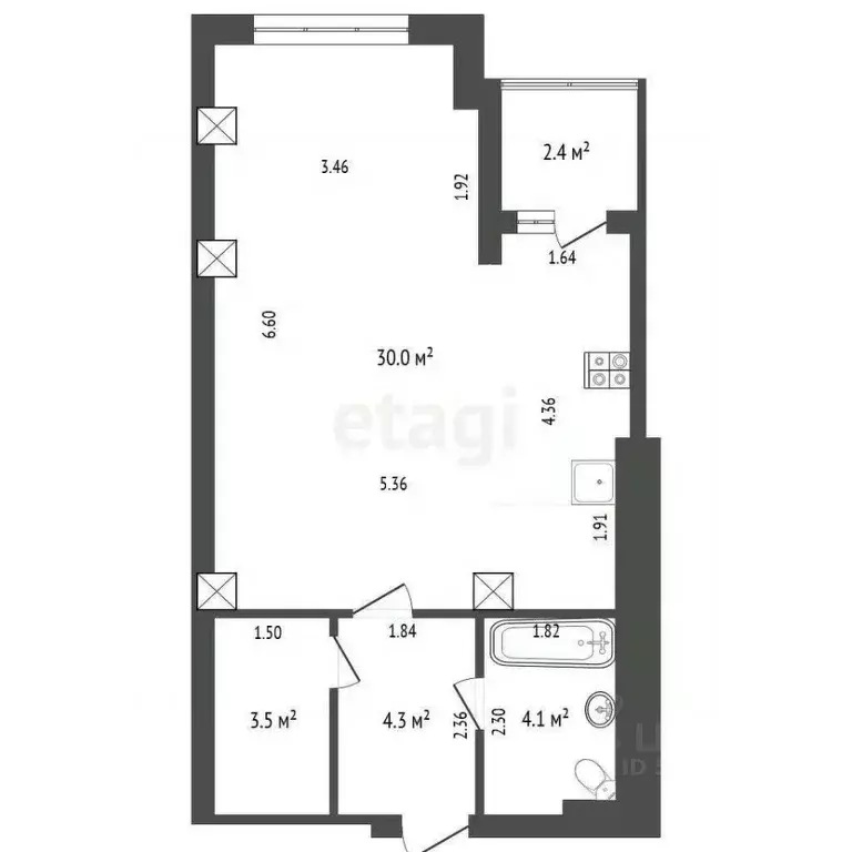 Студия Ростовская область, Ростов-на-Дону Таганрогская ул., 132/3 ... - Фото 2