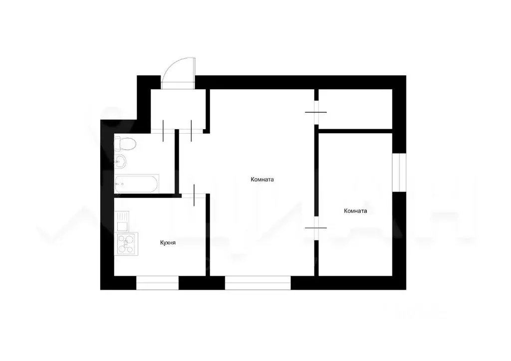2-к кв. Московская область, Балашиха ул. Чехова, 12 (43.5 м) - Фото 2