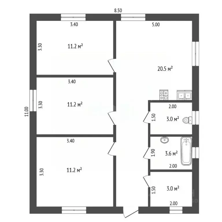 Дом в Тюменская область, Тюмень Царево садовое товарищество, ул. ... - Фото 1
