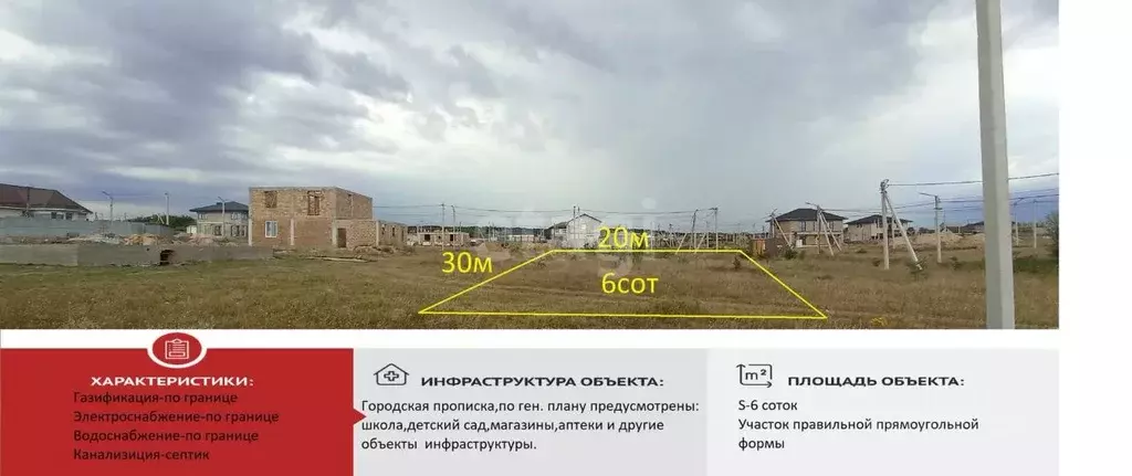 Участок в Крым, Симферопольский район, с. Мирное ул. Володи Дубинина ... - Фото 0