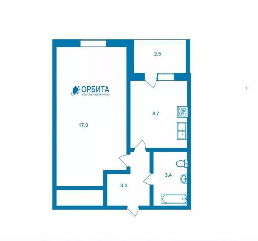 1-комнатная квартира: Тюмень, улица Ветеранов Труда, 9Ак1 (34.5 м) - Фото 1