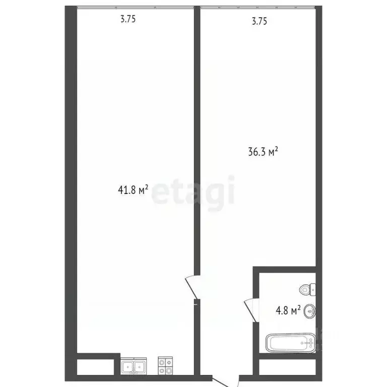 2-к кв. Краснодарский край, Геленджик ул. Мира, 40 (82.9 м) - Фото 1