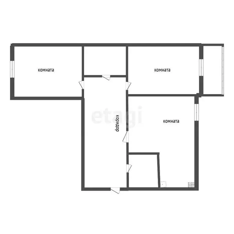 2-комнатная квартира: Улан-Удэ, улица Жердева, 54 (56.2 м) - Фото 1