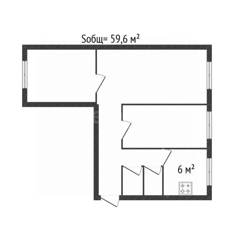 3-к кв. Брянская область, Брянск Набережная ул., 1Е (59.6 м) - Фото 2