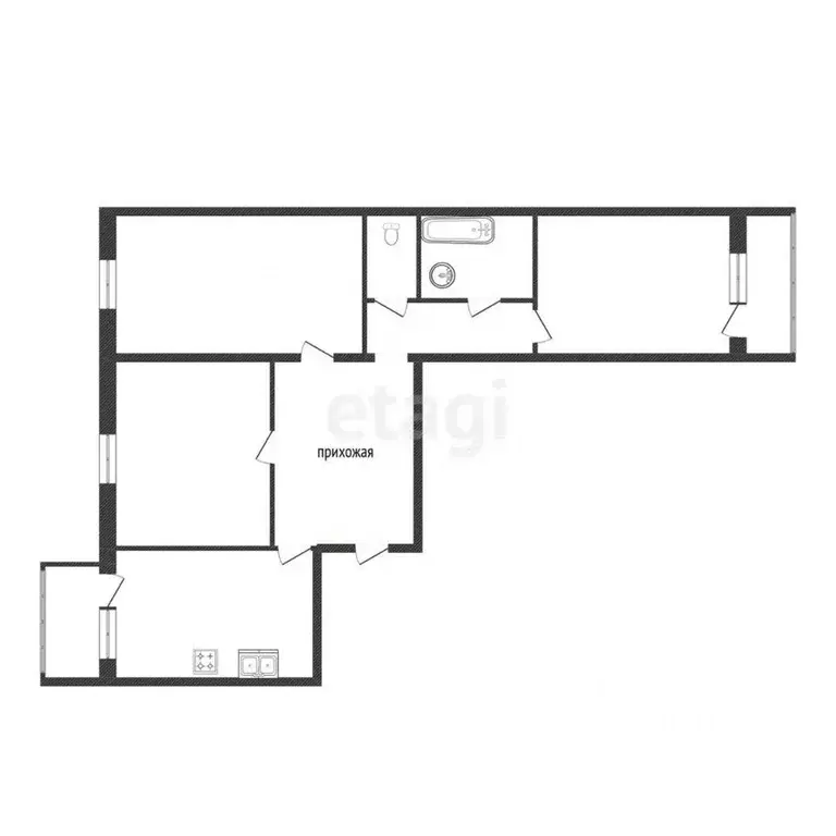 3-к кв. Костромская область, Кострома ул. Наты Бабушкиной, 16 (64.2 м) - Фото 1