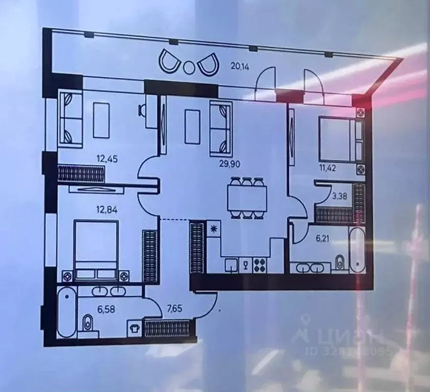 4-к кв. Москва Автозаводская ул., 26/1 (89.0 м) - Фото 2