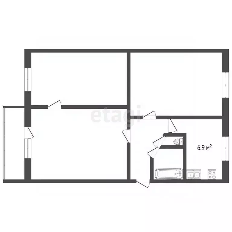 3-к кв. Вологодская область, Вологда ул. Панкратова, 88 (59.2 м) - Фото 2