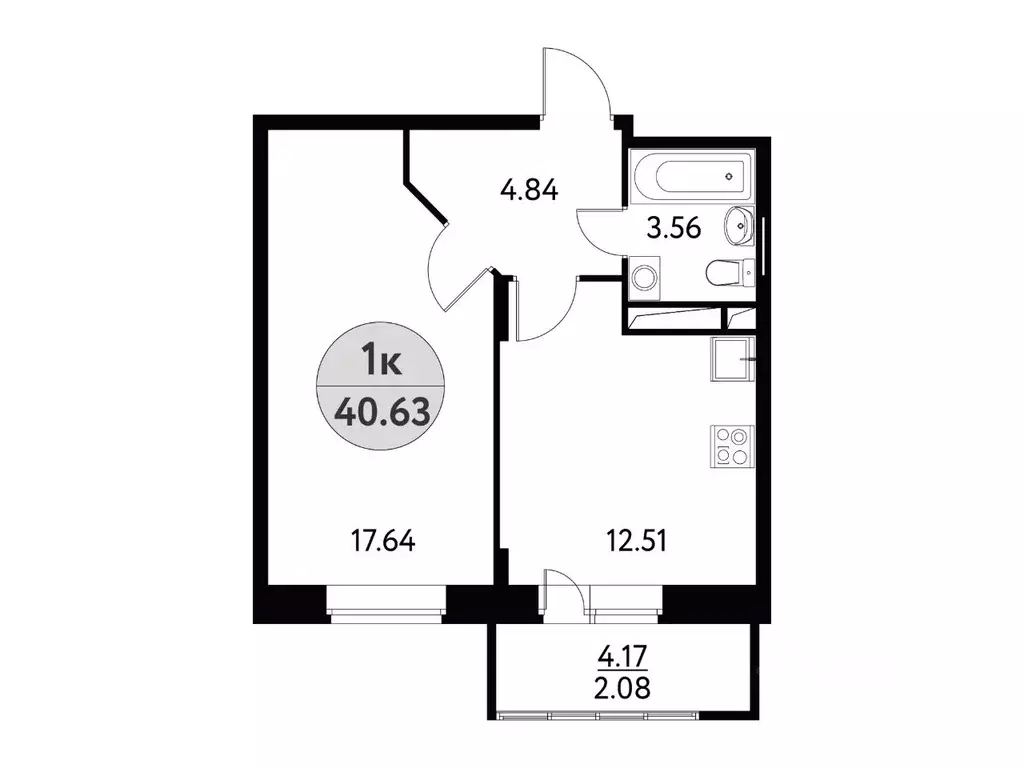1-к кв. Московская область, Щелково ул. Механизаторов, 1Б (40.63 м) - Фото 1
