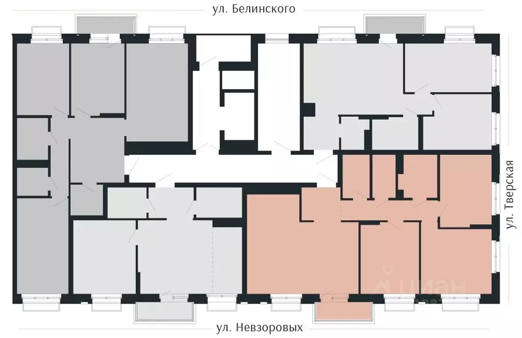 3-к кв. Нижегородская область, Нижний Новгород Резиденция жилой ... - Фото 1