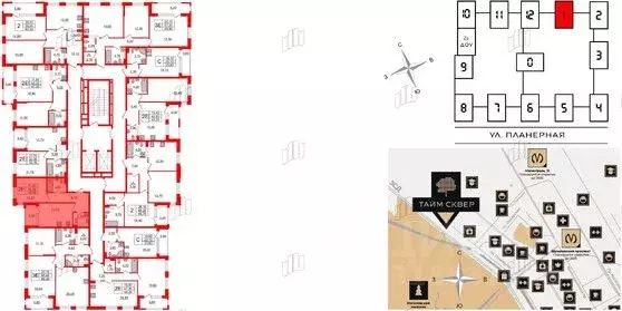 1-к кв. Санкт-Петербург Планерная ул., 99 (39.8 м) - Фото 1