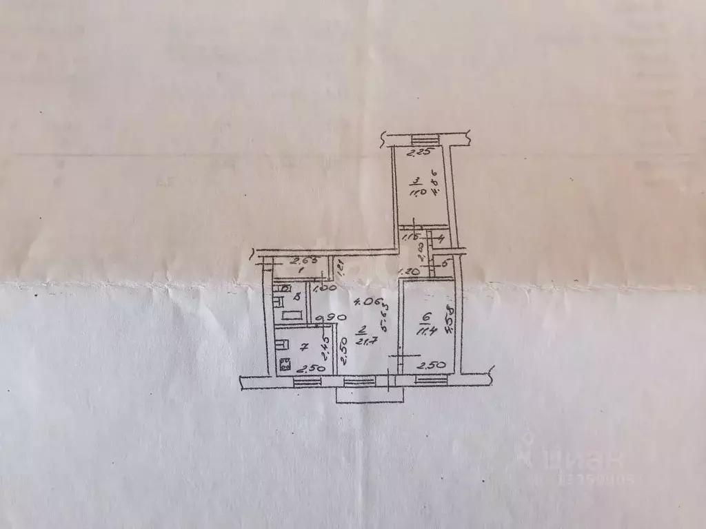 3-к кв. Липецкая область, Липецк ул. Гагарина, 107к3 (58.0 м) - Фото 2