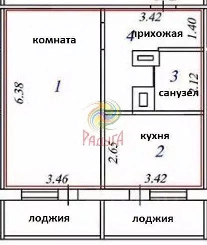 1-к кв. Ивановская область, Иваново Кохомское ш., 3К1 (42.0 м) - Фото 1