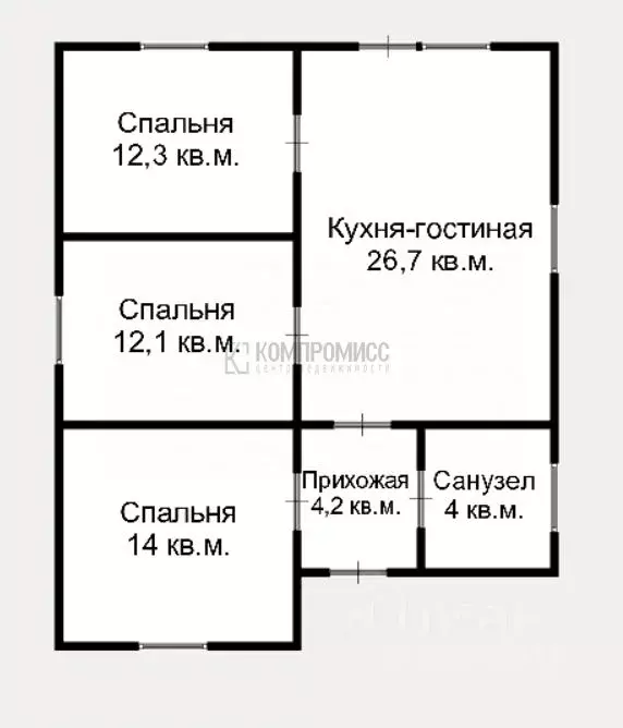 Дом в Краснодарский край, Северский район, Афипское городское ... - Фото 1