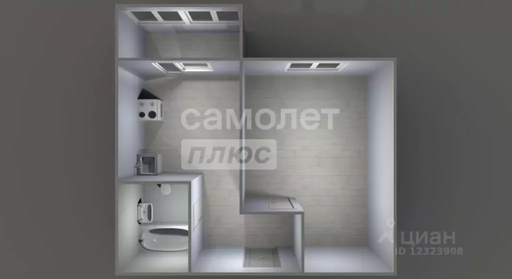 Квартира, 1 комната, 40.6 м - Фото 1