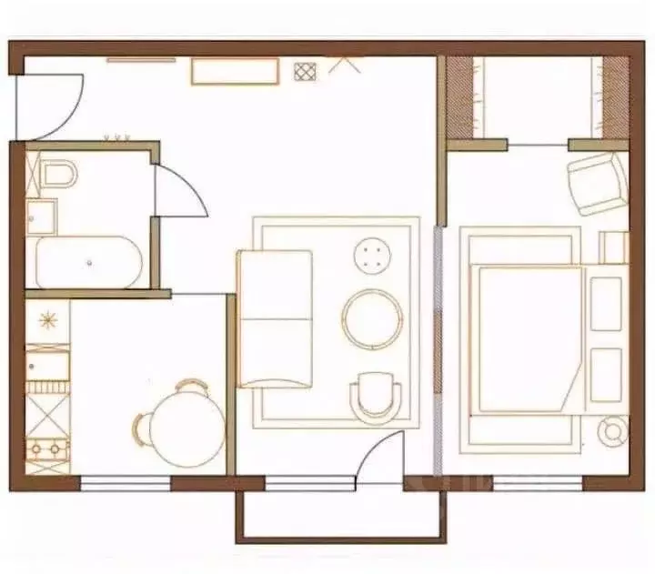 2-к кв. Марий Эл, Йошкар-Ола просп. Гагарина, 13 (42.6 м) - Фото 2