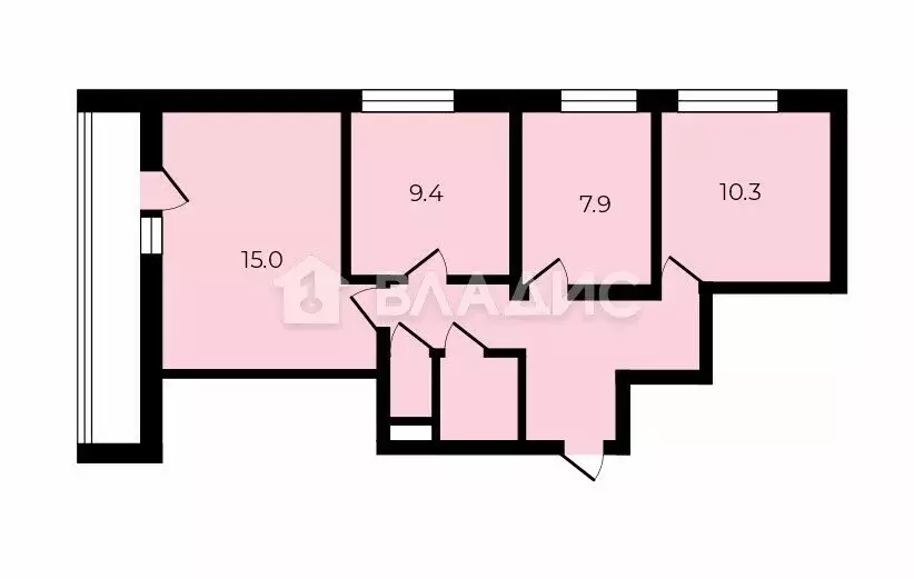3-комнатная квартира: Москва, Шенкурский проезд, 6 (54.8 м) - Фото 1
