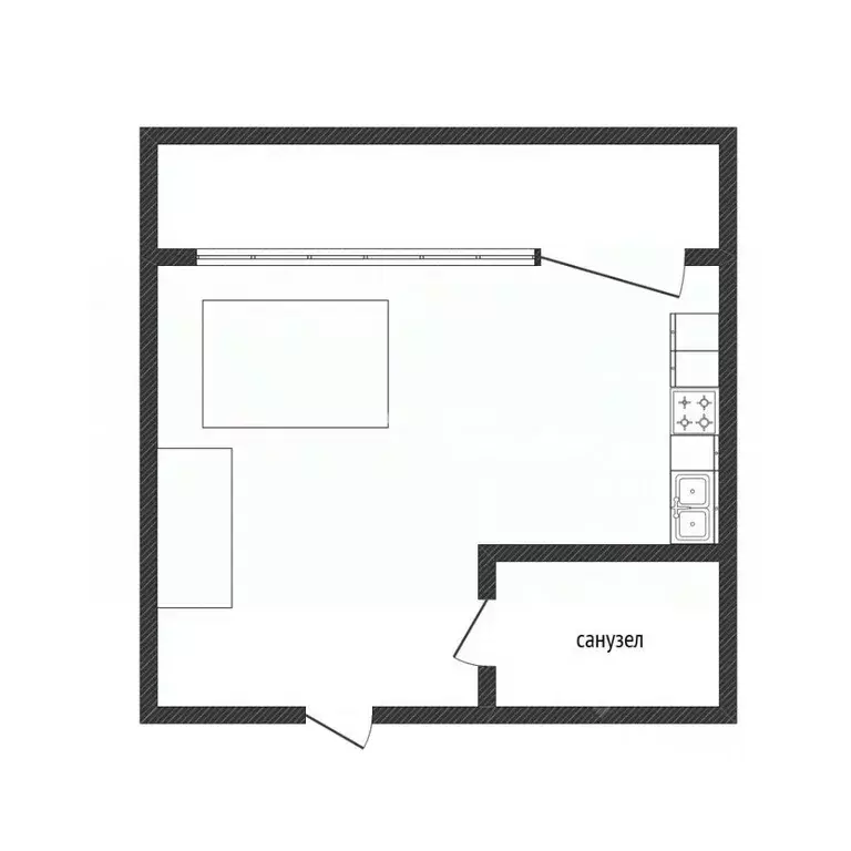 Студия Краснодарский край, Крымск ул. Свердлова, 125А (25.0 м) - Фото 2