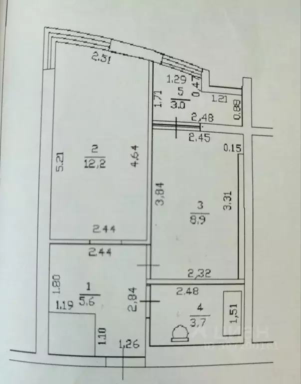 1-к кв. башкортостан, уфа ул. бородинская, 9 (33.0 м) - Фото 0