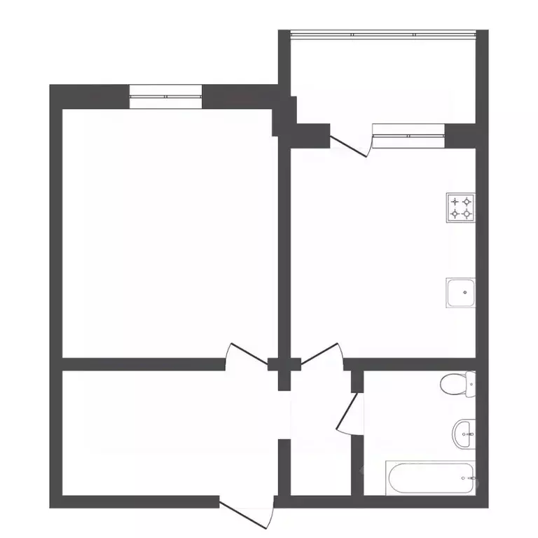1-к кв. Тюменская область, Тюмень ул. Николая Зелинского, 19 (36.7 м) - Фото 1