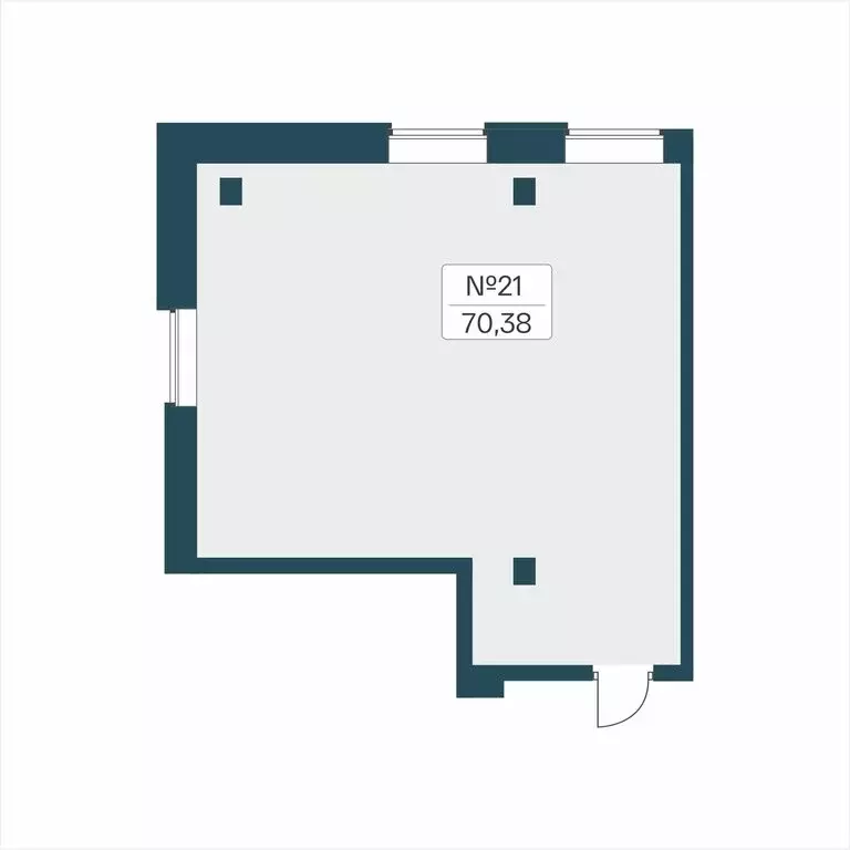 Помещение свободного назначения (70.38 м) - Фото 2